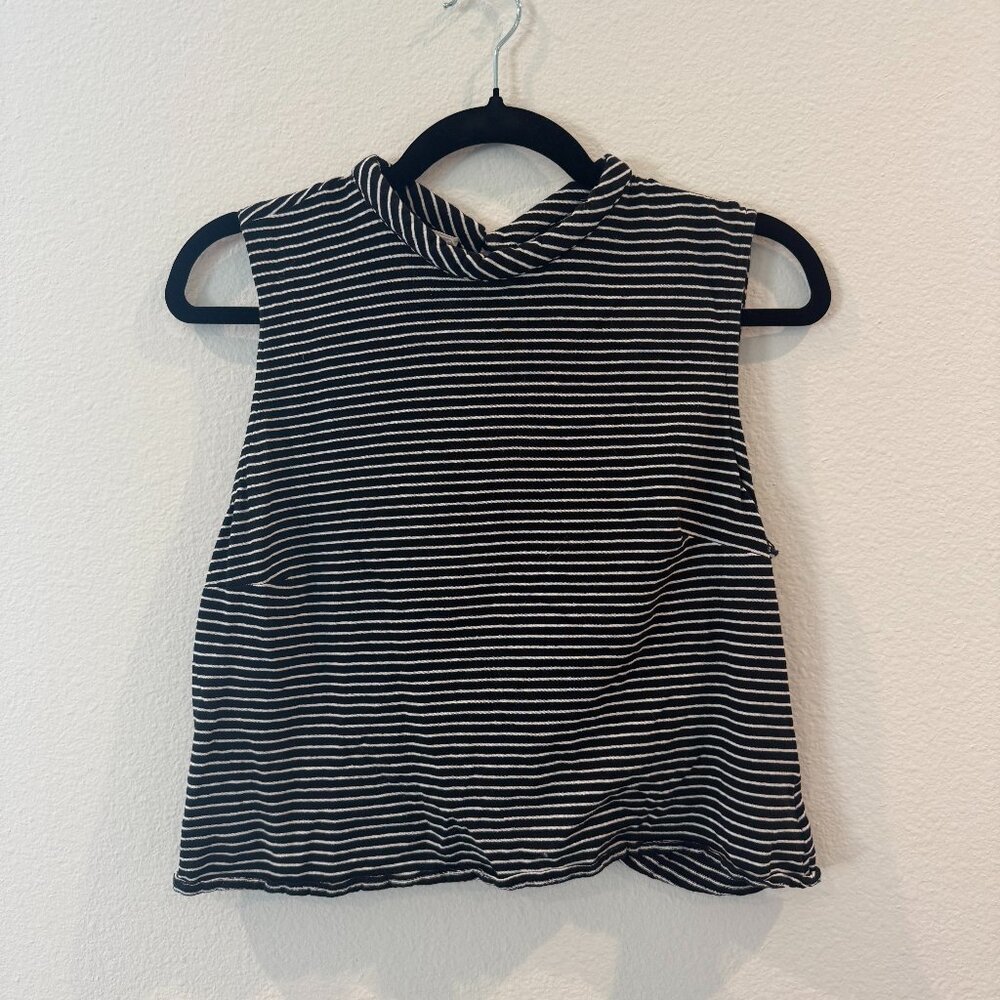 Nicholas Black/White Knit Sleeveless Twist Back Top - CLEARANCE SALE!!!